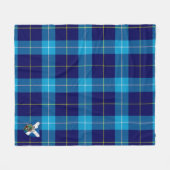Couverture Polaire Scotts McKerrell Blue Tartan Plaid (Devant (Horizontal))