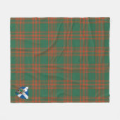 Couverture Polaire Scotts Menzies Green Ancient Tartan Plaid (Devant (Horizontal))