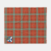 Couverture Polaire Scotts Morrison Red Ancient Tartan Plaid (Devant (Horizontal))