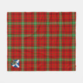 Couverture Polaire Scotts Morrison Rouge moderne Tartan Plaid (Devant (Horizontal))