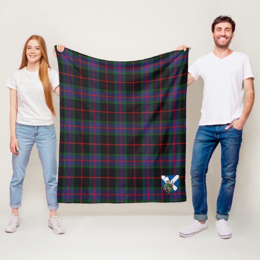 Couverture Polaire Scotts Nairn Tartan Plaid (En situation)