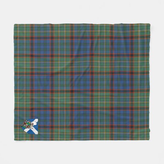 Couverture Polaire Scotts Nicolson Chasse Ancien Tartan Plaid (Devant (Horizontal))