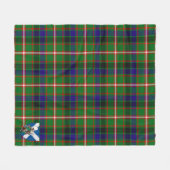 Couverture Polaire Scotts Reid Green Tartan Plaid (Devant (Horizontal))