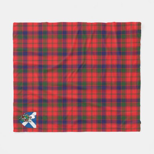 Couverture Polaire Scotts Robertson Tartan Plaid Moderne (Devant (Horizontal))