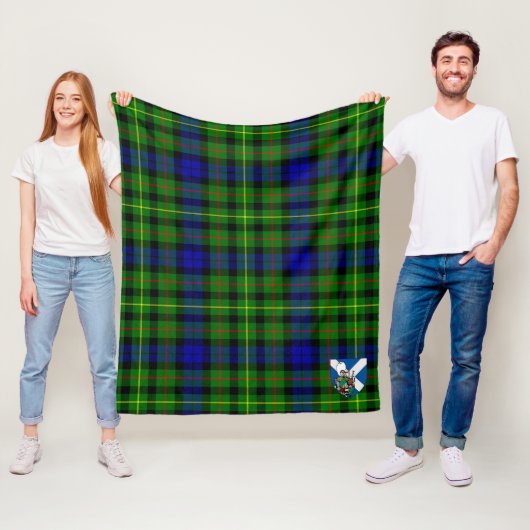 Couverture Polaire Scotts Rollo Tartan Plaid (En situation)