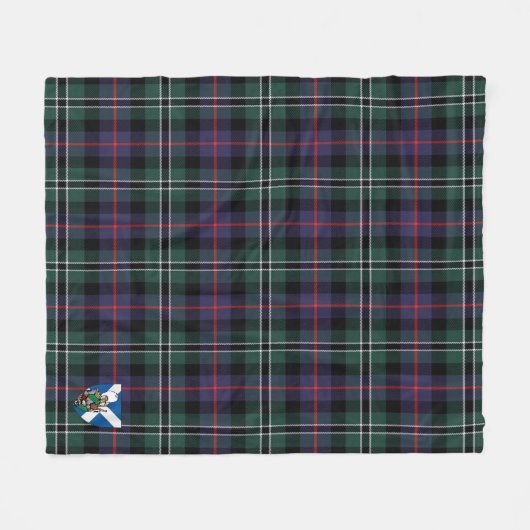 Couverture Polaire Scotts Rose Chasse Tartan moderne Plaid (Devant (Horizontal))