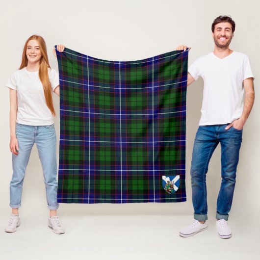 Couverture Polaire Scotts Russell Tartan Plaid (En situation)