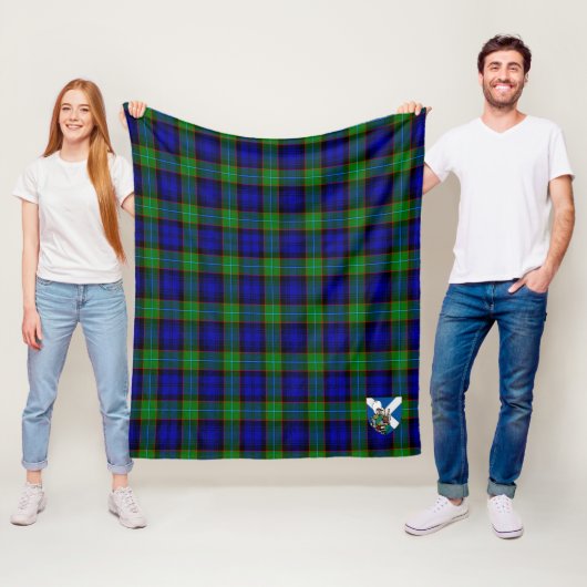 Couverture Polaire Scotts Sempill Tartan Plaid Moderne (En situation)