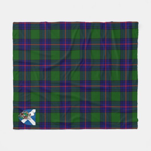 Couverture Polaire Scotts Shaw Shaw Plaqué Tartan moderne (Devant (Horizontal))