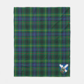 Couverture Polaire Scotts Stewart Chasse Moderne Tartan Plaid (Devant)