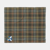 Couverture Polaire Scotts Stewart Chasse Patinée Tartan Plaid (Devant (Horizontal))