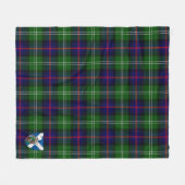 Couverture Polaire Scotts Sutherland Patiné Tartan Plaid (Devant (Horizontal))