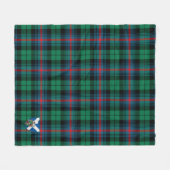 Couverture Polaire Scotts Urquhart Large Rouge Ancien Tartan Plaid (Devant (Horizontal))