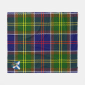 Couverture Polaire Scotts Whitelaw Tartan Plaid moderne (Devant (Horizontal))
