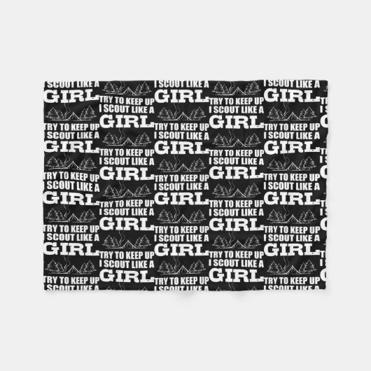 Couverture Polaire Scout comme fille Aventurière Personne  (Devant (Horizontal))