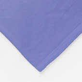 Couverture Polaire Script cursif modifiable | Violet blanc et violet (Coin)