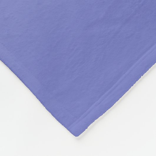 Couverture Polaire Script cursif modifiable | Violet blanc et violet (Coin)
