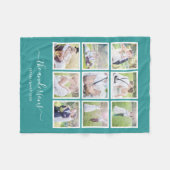 Couverture Polaire Script de collage photo couleur Arrière - plan mod (Devant (Horizontal))