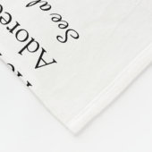 Couverture Polaire Script de définition de petit ami Cœur d'amour rou (Coin)