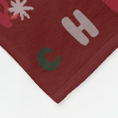 Couverture Polaire script ludique joyeux noël coloré (Coin)
