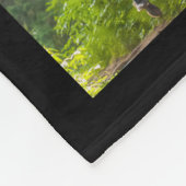 Couverture Polaire Script manuscrit 19 Photo Collage Diplômé Noir (Coin)