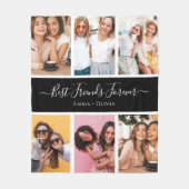Couverture Polaire Script manuscrit Best Friends with Names 6-Photo (Devant)