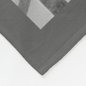 Couverture Polaire Script minimal noir et blanc photo en couple (Coin)