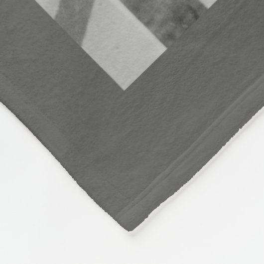 Couverture Polaire Script minimal noir et blanc photo en couple (Coin)