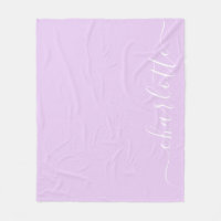 Script minimaliste Nom personnalisé dans Lavender