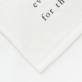 Couverture Polaire Script minimaliste - Nouvelles mariées Photo Vows  (Coin)