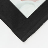 Couverture Polaire Script moderne Nom de famille 13 Photo Collage (Coin)