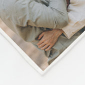 Couverture Polaire Script moderne personnel 5 cadeau famille noir et (Coin)