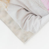 Couverture Polaire Script personnalisé Aimez-vous Grand-mère 8 Photo (Coin)