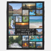 Couverture Polaire Scripts de collection de 19 photos modernes MEMORI (Devant)