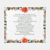 Couverture Polaire Scripture, Psaume 11, Botanic (Devant (Horizontal))