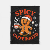 Couverture Polaire Scy Gingerbread Caffeinated Funny Coffee Lover Chr (Devant)