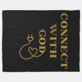 Couverture Polaire Se Connecter Avec Dieu Citation Biblique (Devant (Horizontal))