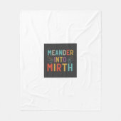 Couverture Polaire "Se méandre dans le mirage (Devant)