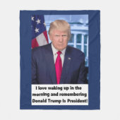 Couverture Polaire Se réveiller d'amour de Donald Trump I populaire (Devant)