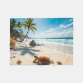 Couverture Polaire Sea Crabs on Tropical Beach – Serene Ocea (Devant (Horizontal))