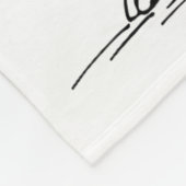 Couverture Polaire Sea Otter Abstract Art Rtrait Drawing Whimsical Fu (Coin)