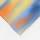 Couverture Polaire Sea Sunrise Fleece Blanche Pays-Bas Lanscape (Coin)