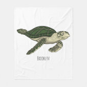 Couverture Polaire Sea turtle cartoon (Devant)