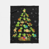Couverture Polaire Sea Turtle Christmas Tree Matching Family Xmas Tre (Devant)