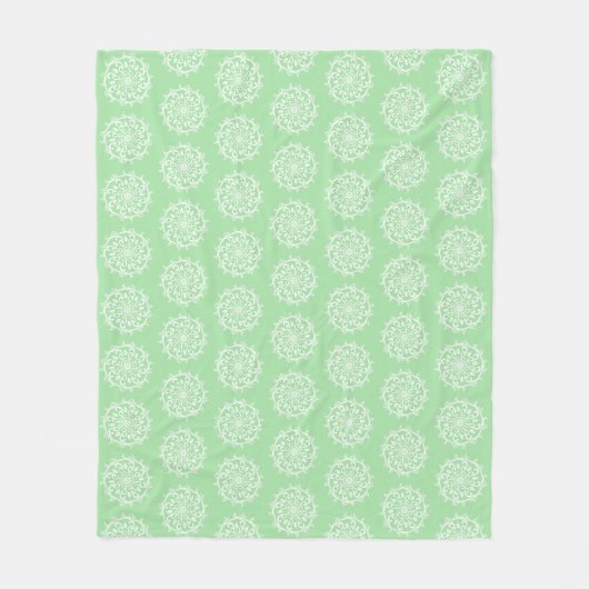 Couverture Polaire Seafoam Mandala (Devant)