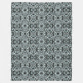 Couverture Polaire Seafoam Turquoise Green Grey Hip Bohemian Bali Art (Devant)