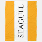 Couverture Polaire SEAGULL Bright Orange Jaune Blancs de course (Devant)