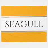 Couverture Polaire SEAGULL Bright Orange Jaune Blancs de course (Devant (Horizontal))