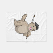 Couverture Polaire Seal as Painter with Paint brush (Devant (Horizontal))