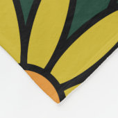 Couverture Polaire Seamless 70's retro hippie flowers pattern - Vinta (Coin)